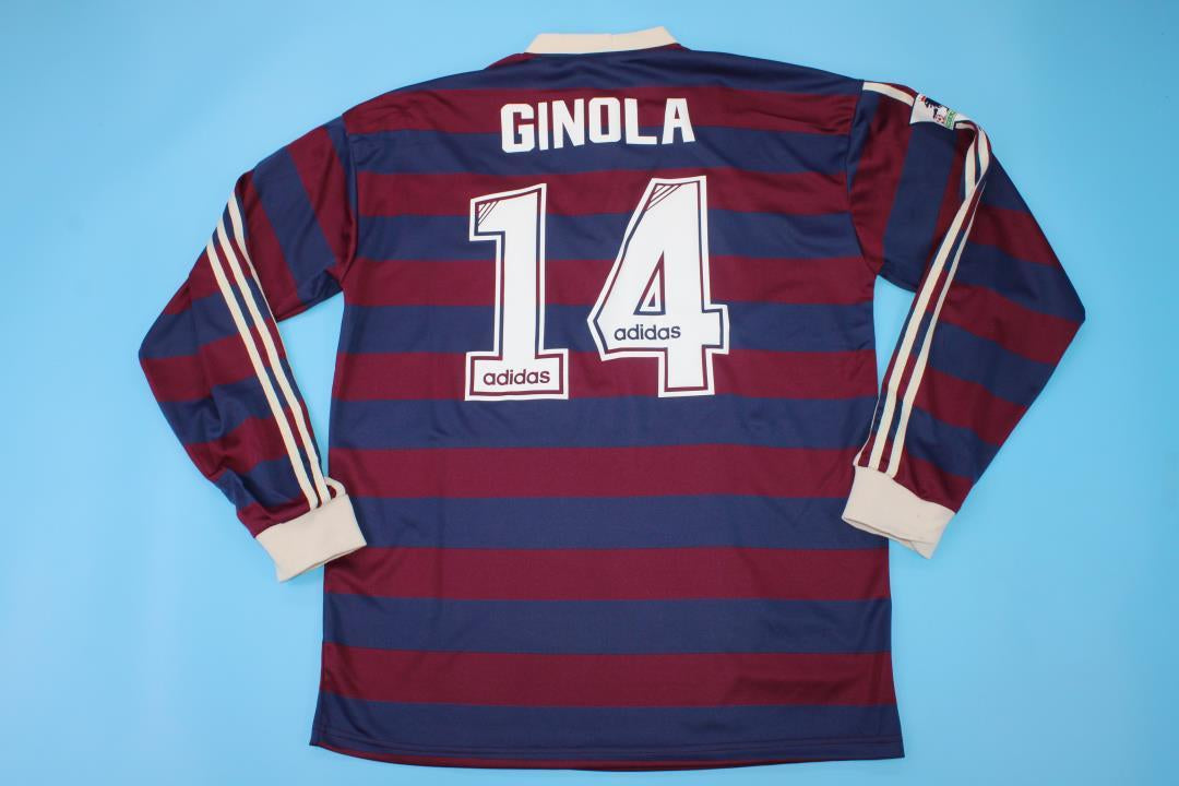 Camiseta retro de visitante del Newcastle 1995/1996 - Manga larga