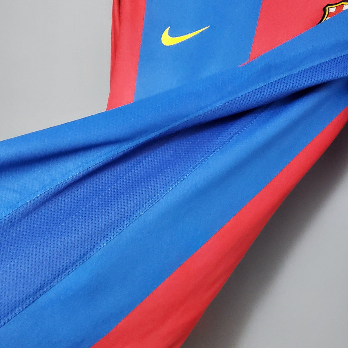 Camiseta retro local del Barcelona 2006/2007 - Manga larga