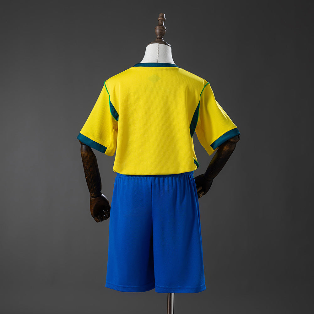 Kit infantil de Brasil para la Copa Mundial 2026 local 2025/26