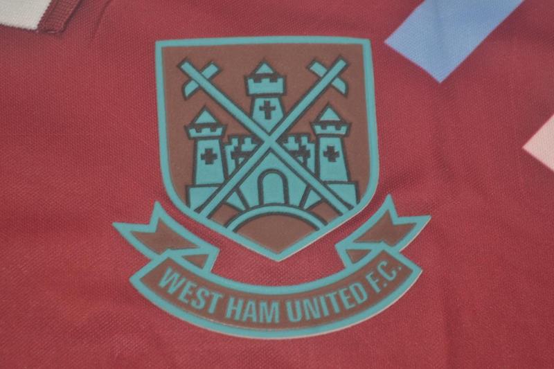 Camiseta retro de local del West Ham United 1991/1992