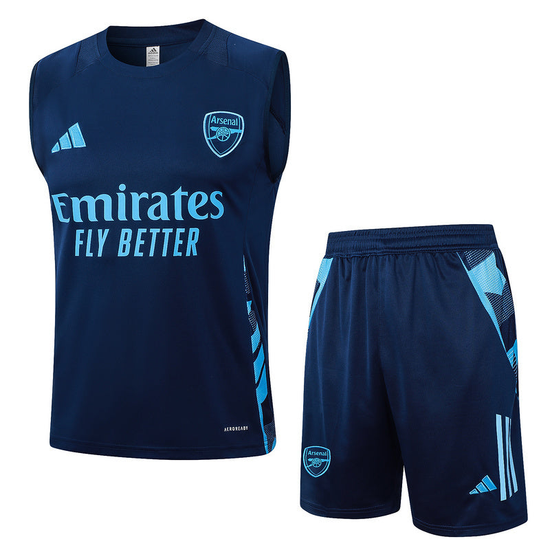 Camiseta de entrenamiento IV del Arsenal + pantalón corto (sin mangas)