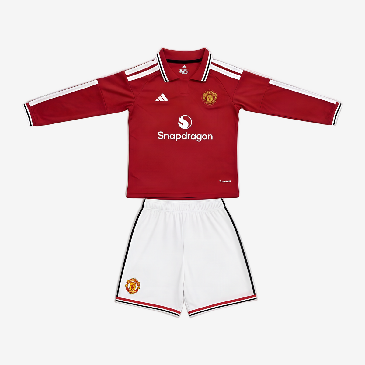 Manchester United Home 26/27 Kids Long Sleeve Shirt Kit