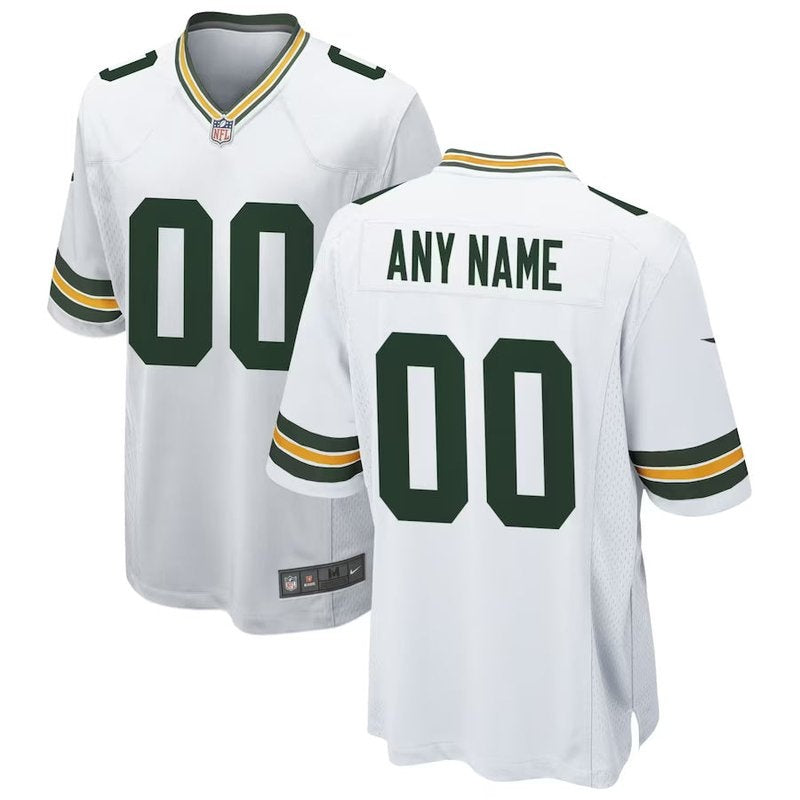 Green Bay Packers - Camiseta de partido NFL personalizada - Verde - Blanca