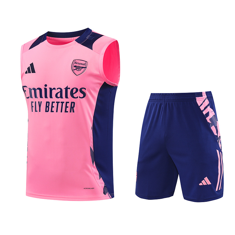 Camiseta de entrenamiento + pantalón corto del Arsenal (sin mangas)