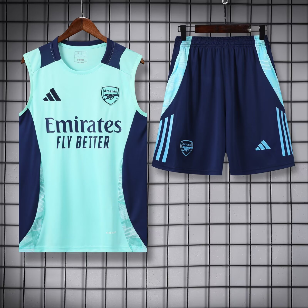 Camiseta de entrenamiento II del Arsenal + pantalón corto (sin mangas)