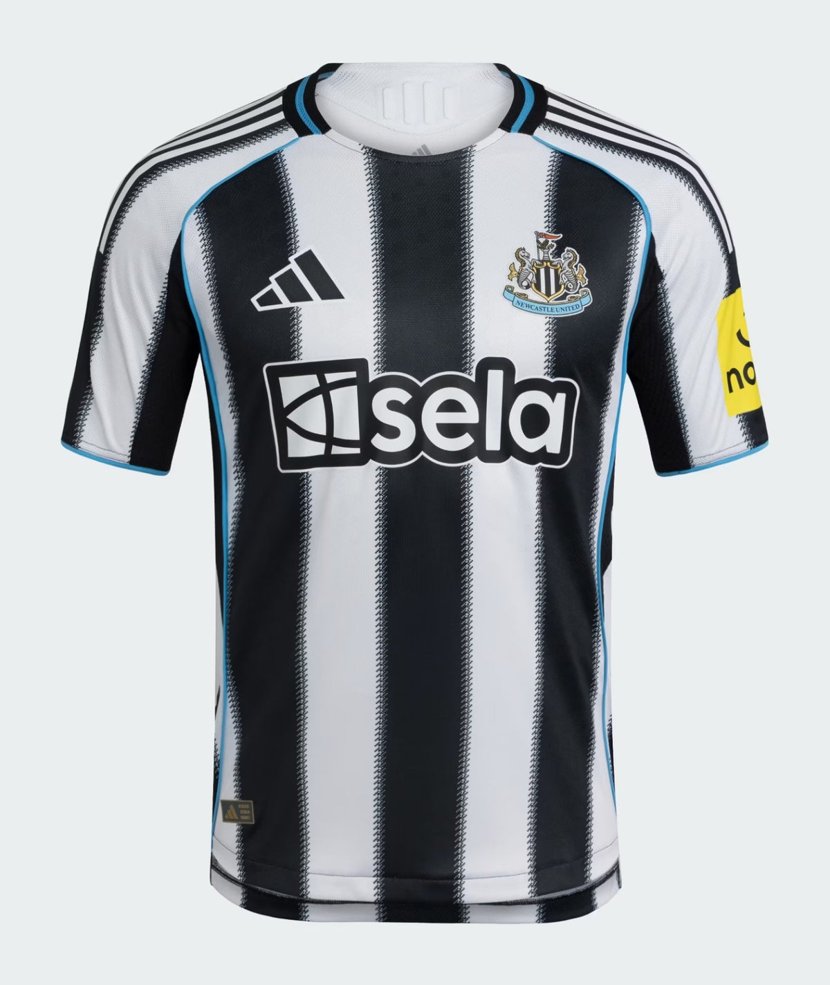 Camiseta de local del Newcastle United 2025/2026 negra y blanca