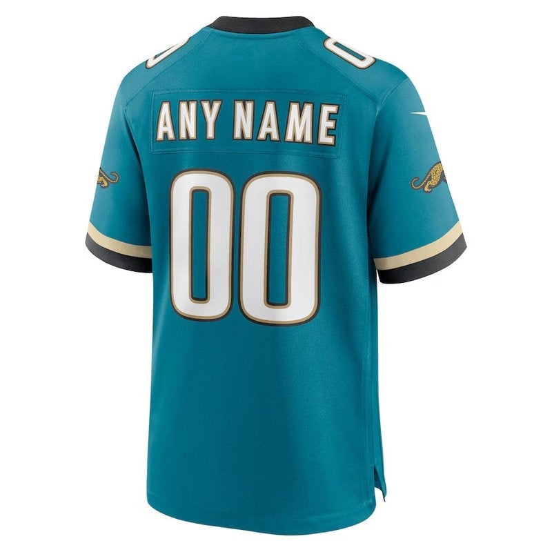 Jacksonville Jaguars - Camiseta de juego de la NFL personalizada Prowler Throwback - Teal