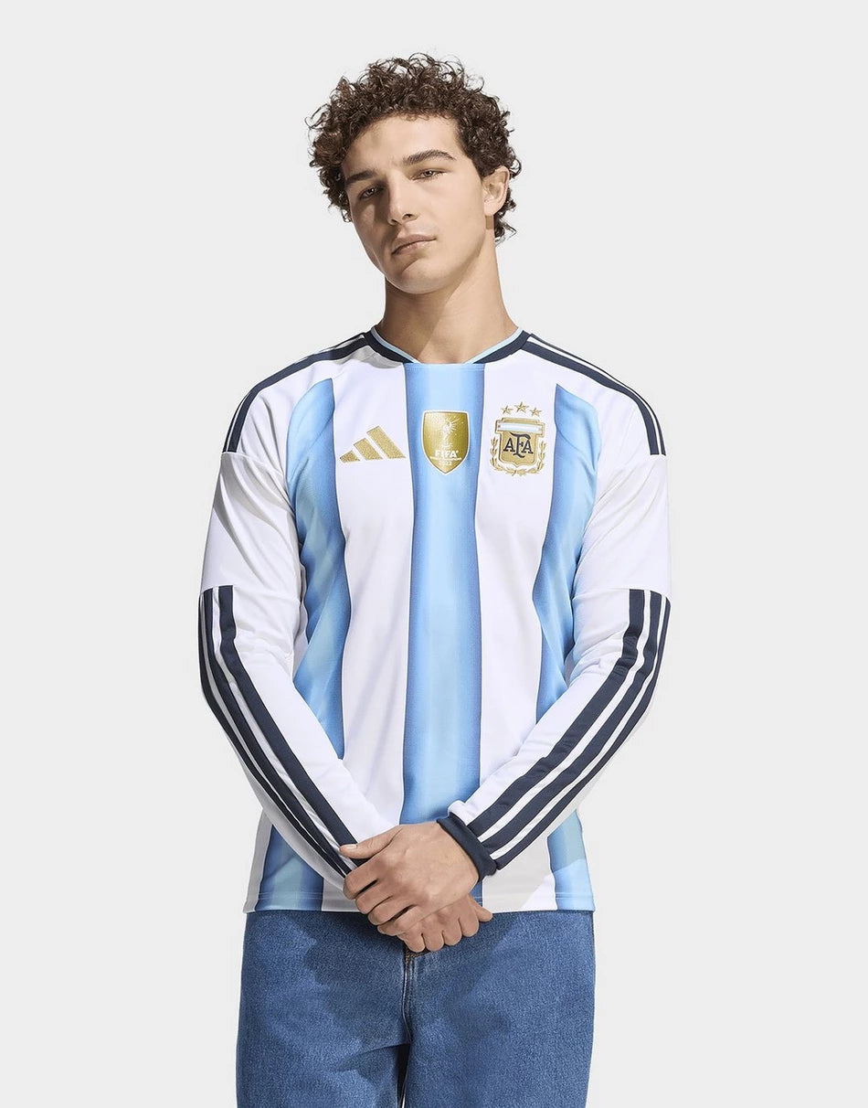 Argentina Home Long Sleeve Fan Jersey Shirt 2026 World Cup