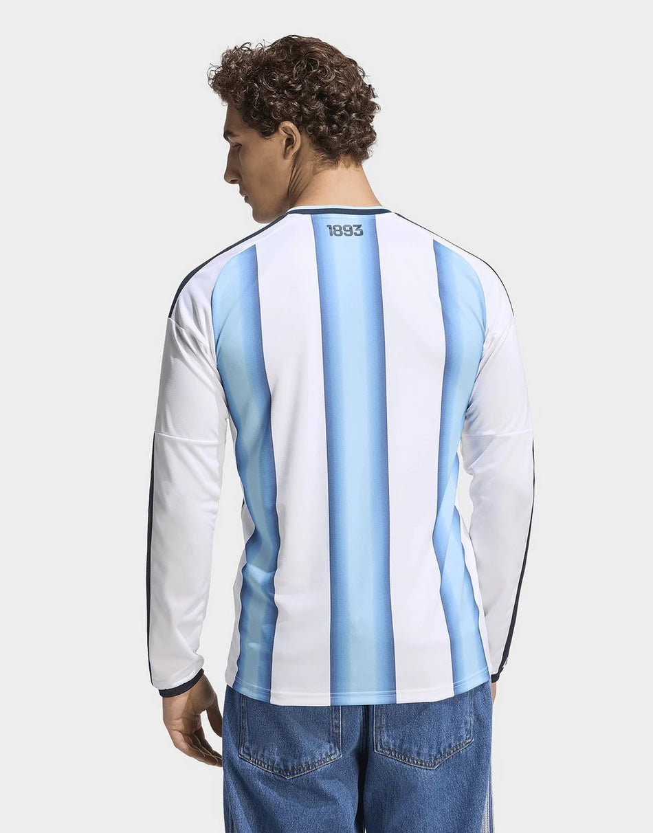 Argentina Home Long Sleeve Fan Jersey Shirt 2026 World Cup