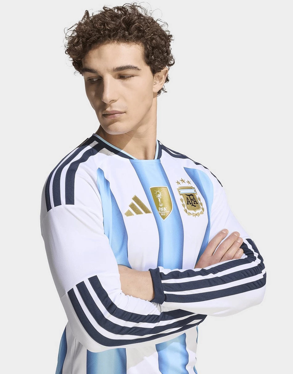 Argentina Home Long Sleeve Fan Jersey Shirt 2026 World Cup