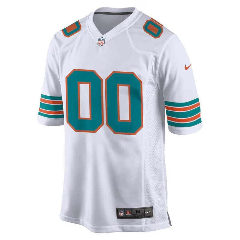 Miami Dolphins - Camiseta Alternativa Personalizada de Juego de la NFL - Blanca