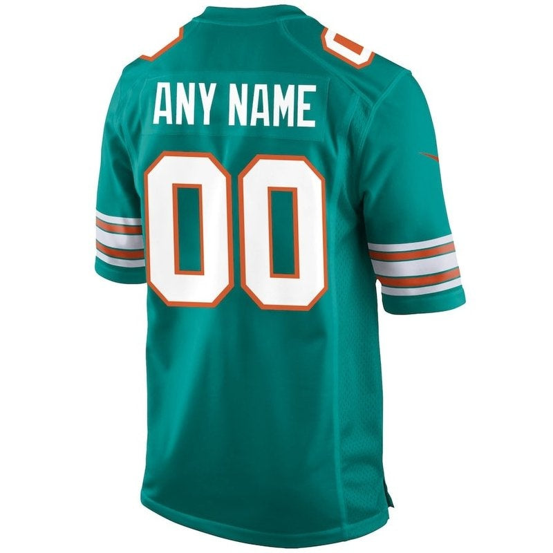 Miami Dolphins - Jersey de juego de la NFL alternativo personalizado color aguamarina