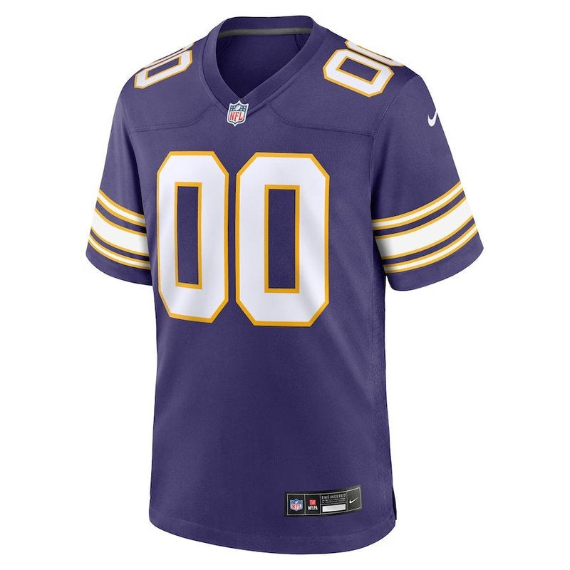 Minnesota Vikings - Camiseta de partido personalizada clásica de la NFL - Morado