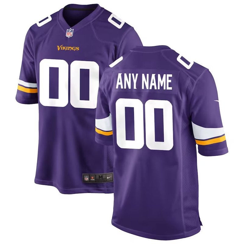 Minnesota Vikings - Jersey de juego NFL personalizado - Morado