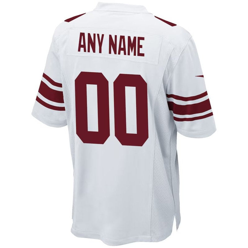 New York Giants - Jersey de fútbol americano NFL personalizado - Blanco