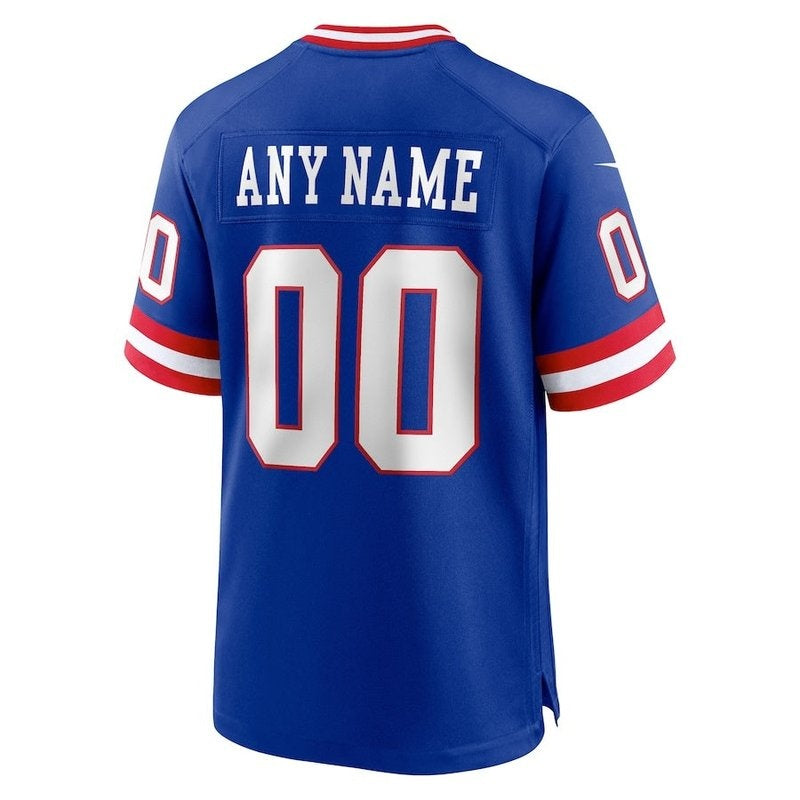 New York Giants - Camiseta de partido personalizada NFL Classic Royal