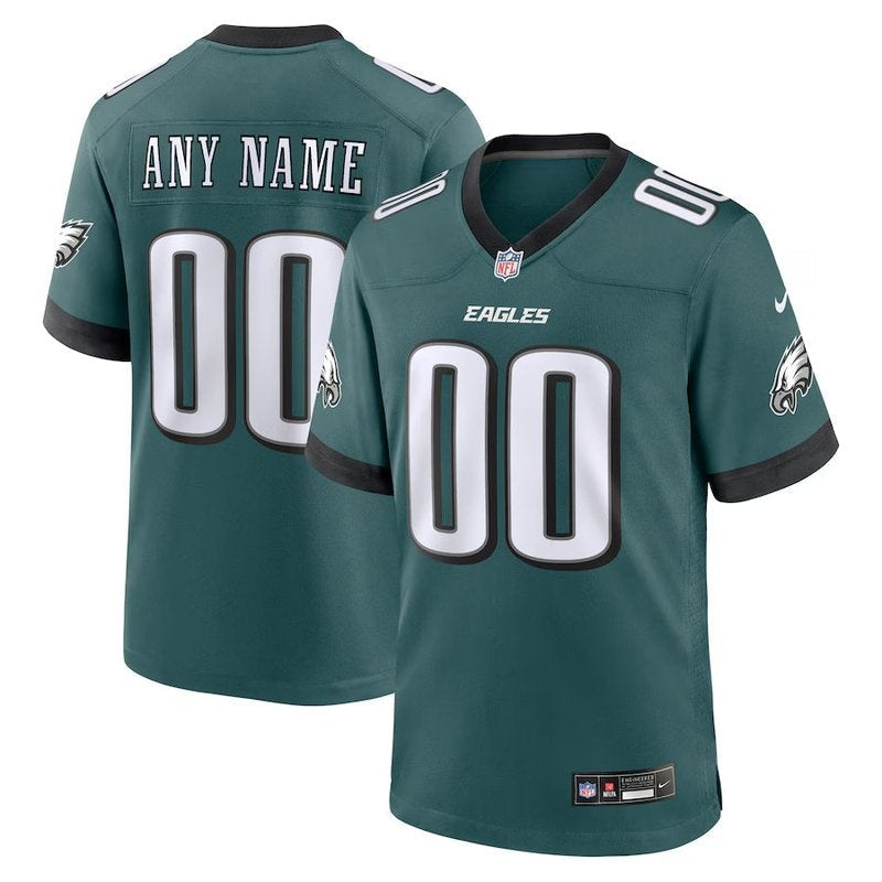 Philadelphia Eagles - Camiseta personalizada de partido de la NFL Midnight - Verde