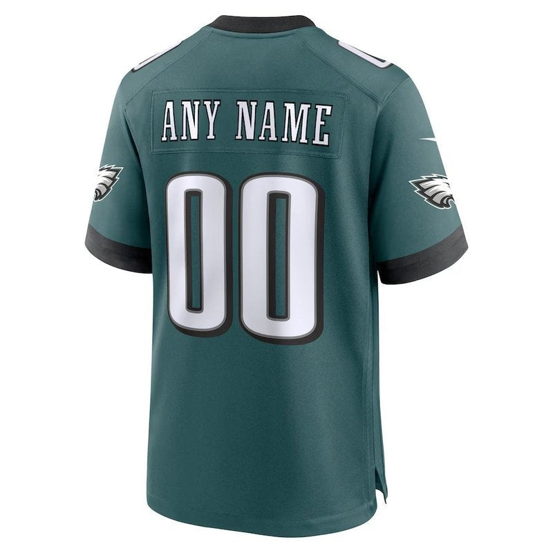 Philadelphia Eagles - Camiseta personalizada de partido de la NFL Midnight - Verde