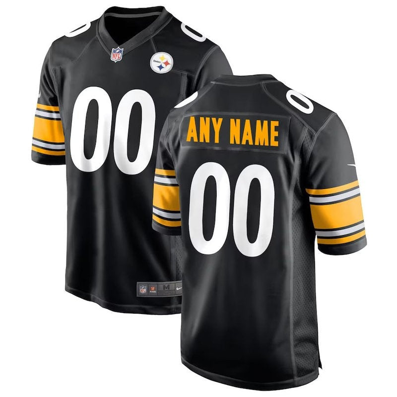 Pittsburgh Steelers - Camiseta de partido personalizada de la NFL - Negra
