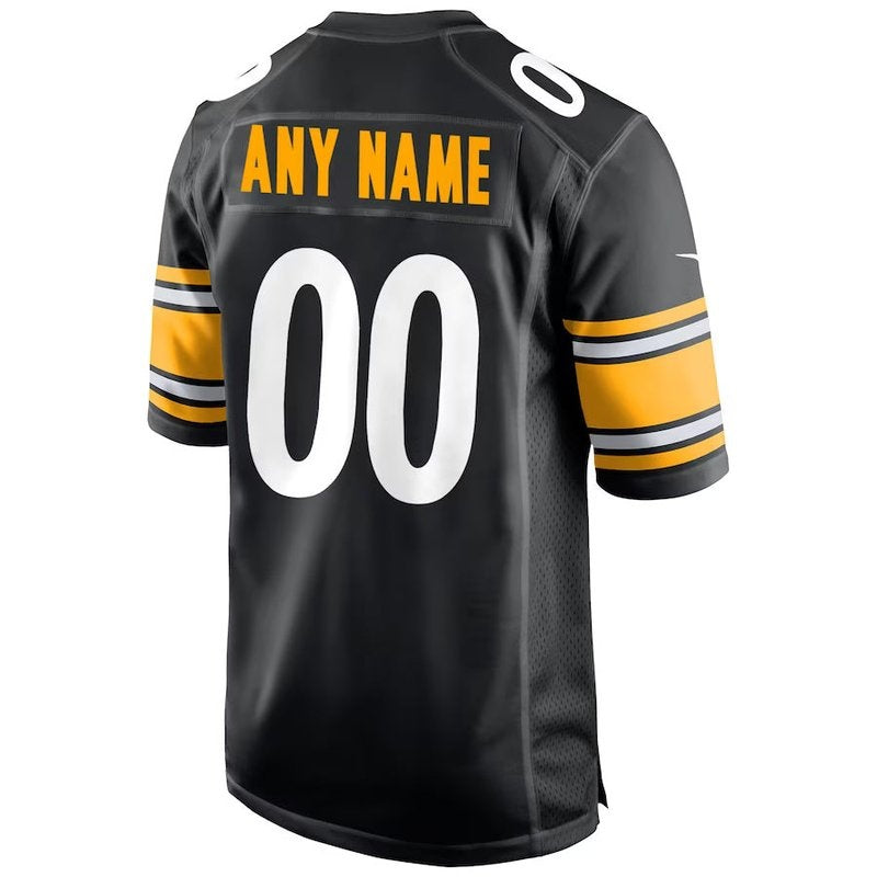 Pittsburgh Steelers - Camiseta de partido personalizada de la NFL - Negra
