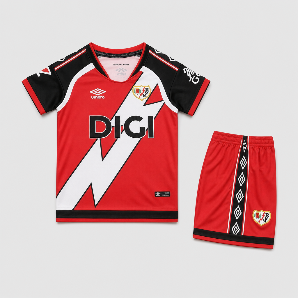 Jersey Rayo Vallecano 26/27 Away Kids Kit