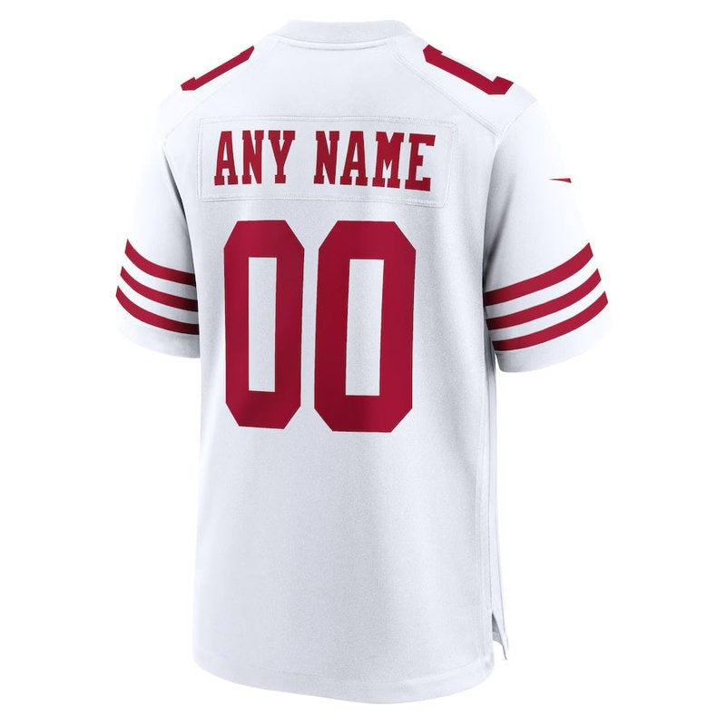 San Francisco 49ers - Camiseta de partido de la NFL personalizada - Blanca