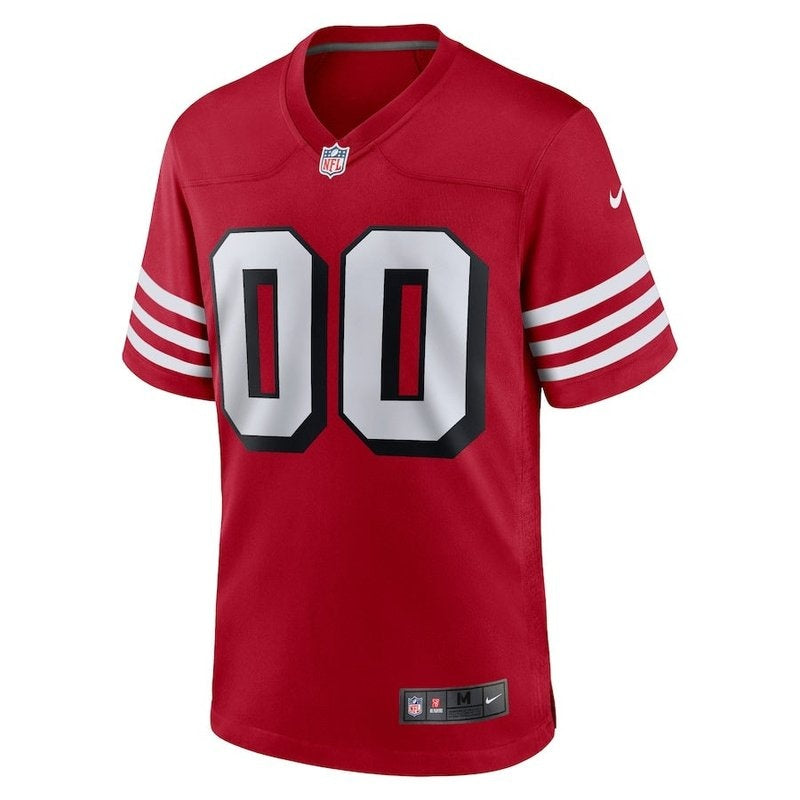 San Francisco 49ers - Camiseta Alternativa Roja Personalizada de Partido NFL
