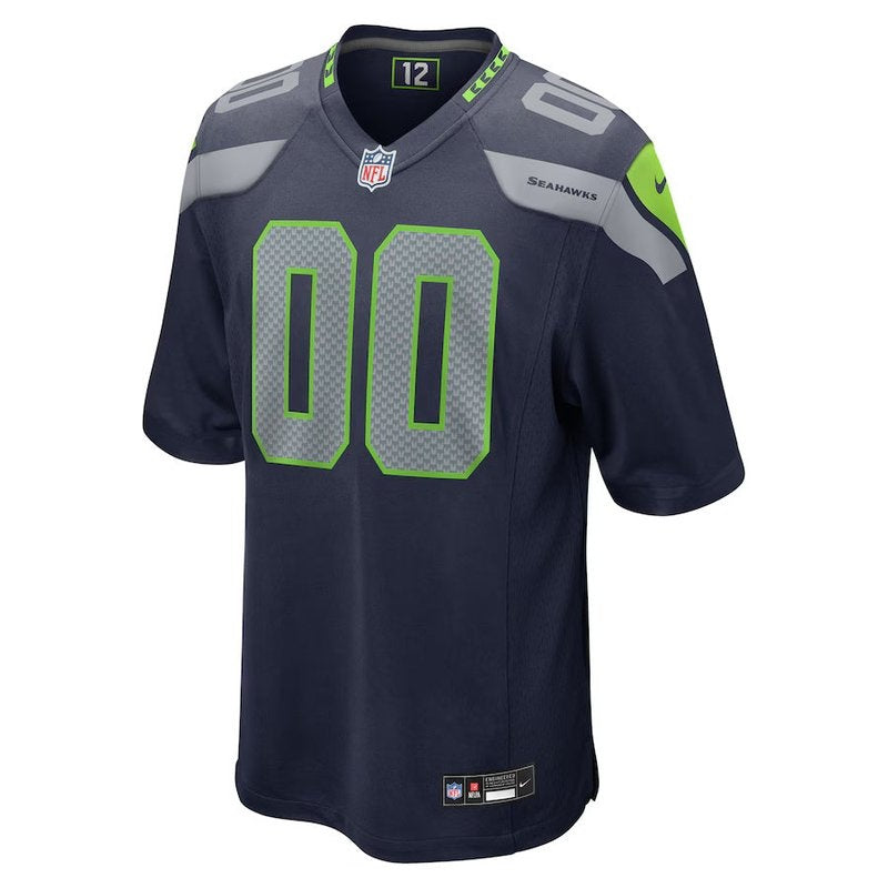 Seattle Seahawks - Camiseta de fútbol americano NFL personalizada universitaria - Azul marino