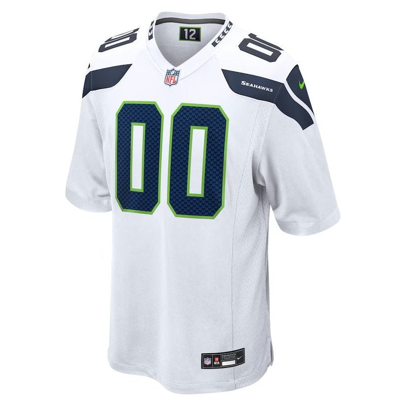 Seattle Seahawks - Camiseta de juego personalizada de la NFL - Blanca