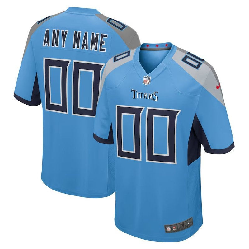 Tennessee Titans - Camiseta de partido NFL alternativa personalizada - Azul claro