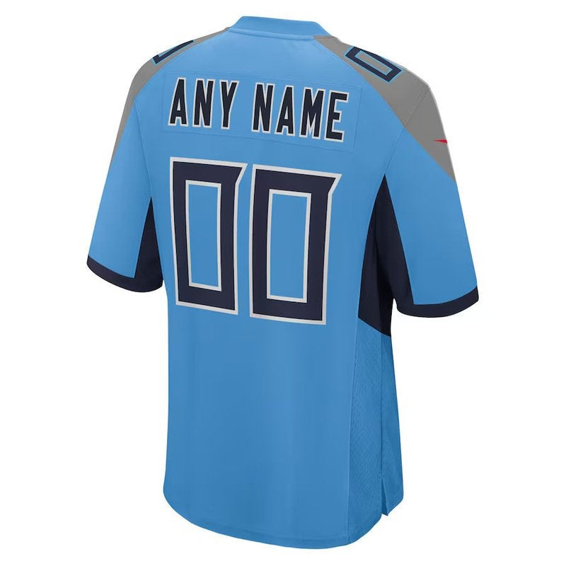 Tennessee Titans - Camiseta de partido NFL alternativa personalizada - Azul claro
