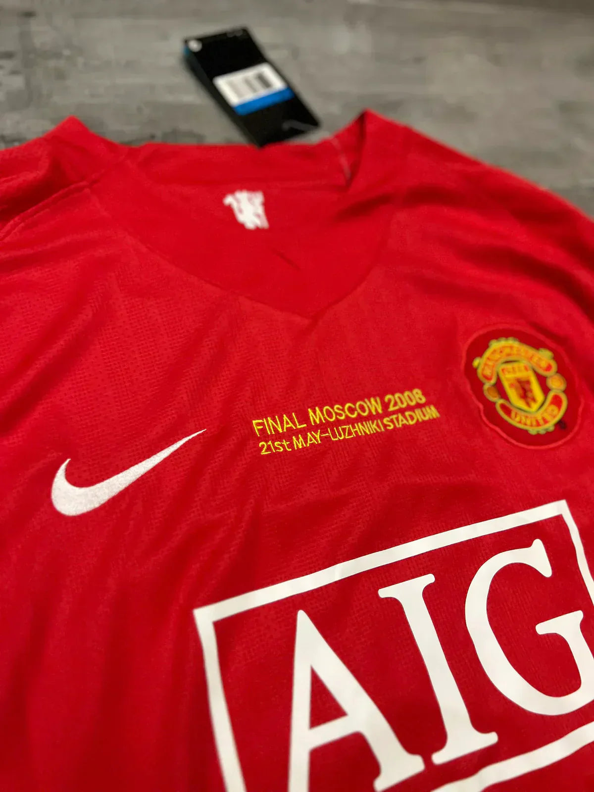 Camiseta retro local del Manchester United RONALDO #7 2007/08 - Manga larga