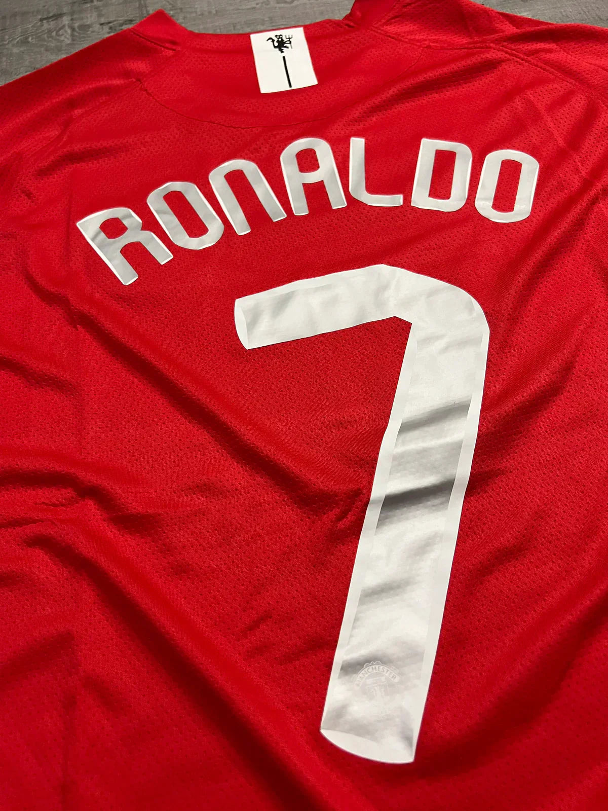 Camiseta retro local del Manchester United RONALDO #7 2007/08 - Manga larga